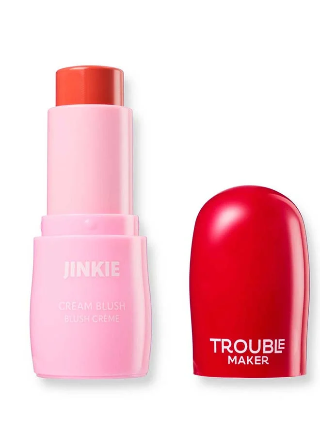 صانع المتاعب Jinkie Stick Cream Blush No Chill Amber